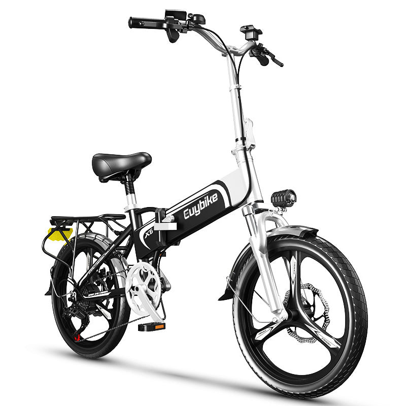 Folding Electric Bike for Adults;  20" Ebike 500W Adult Electric Bicycles;  21MPH 43Miles Electric Cruiser Bike for Female Male;  Samsung 48V 10.4Ah Battery Shimano 7 Speed Electric Bike