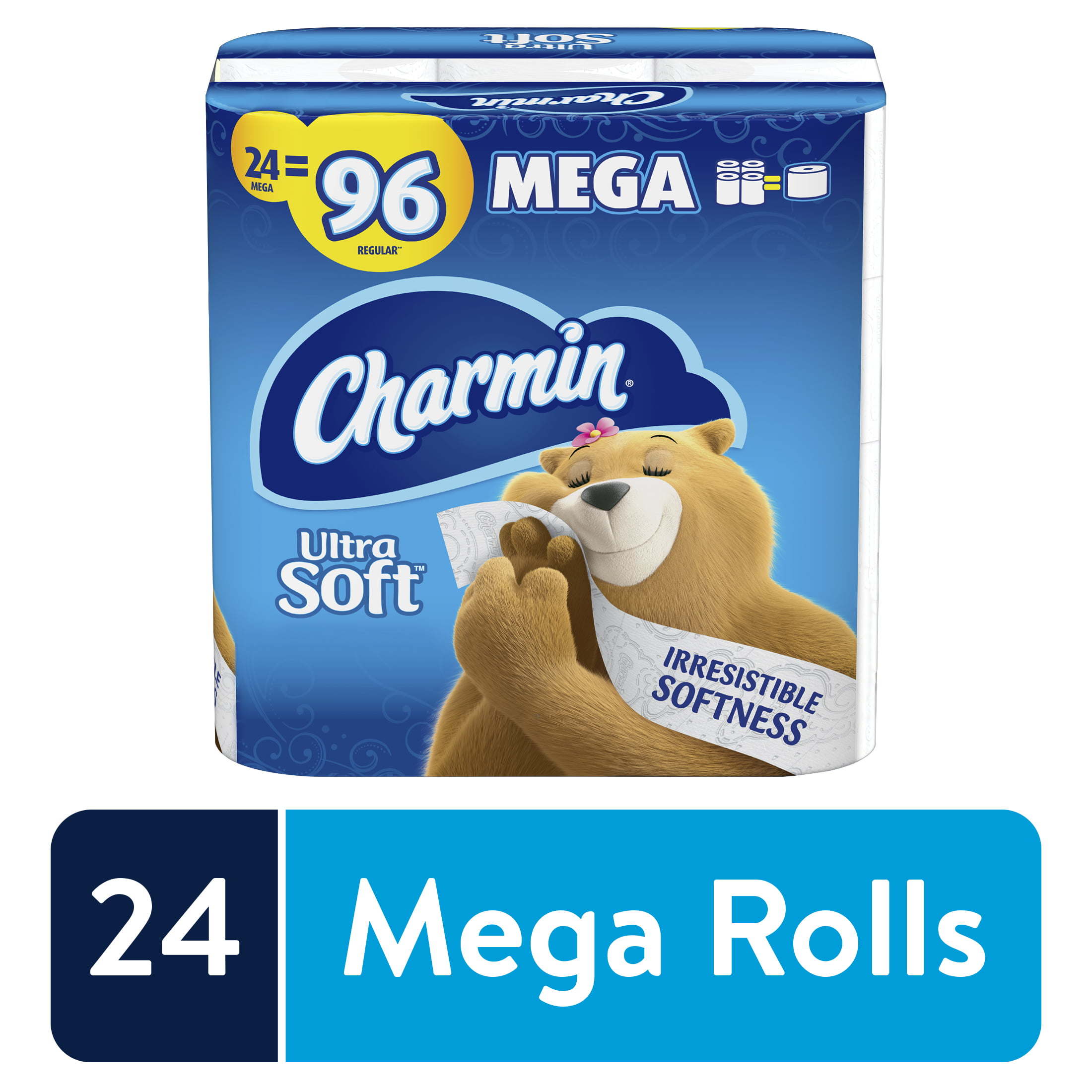 Charmin Ultra Soft Toilet Paper, 24 Mega Rolls