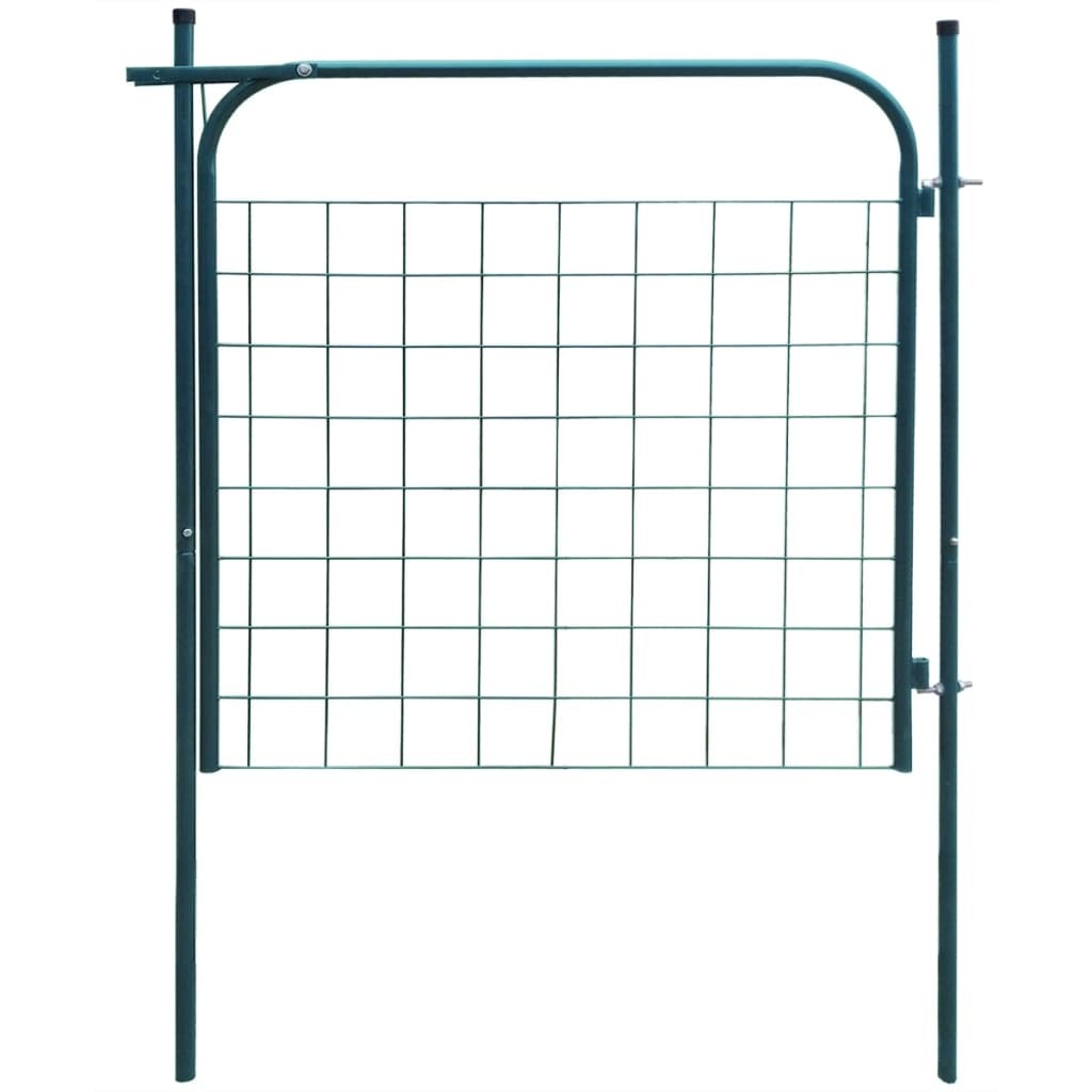 Garden Fence Gate 39.4"x39.4" Green