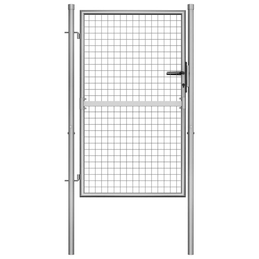 Garden Gate Galvanized Steel 41.3"x68.9" Silver