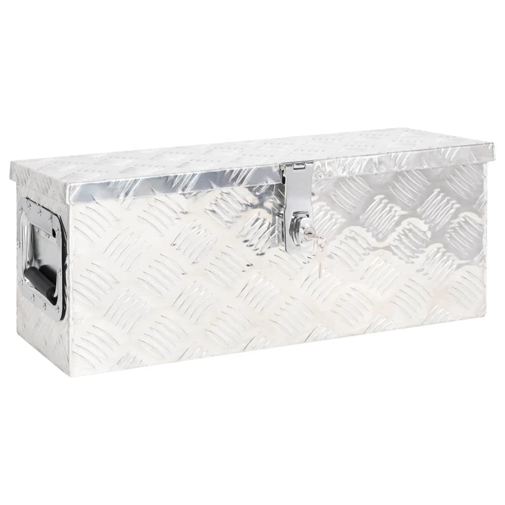 Storage Box Silver 23.6"x9.3"x9.1" Aluminum