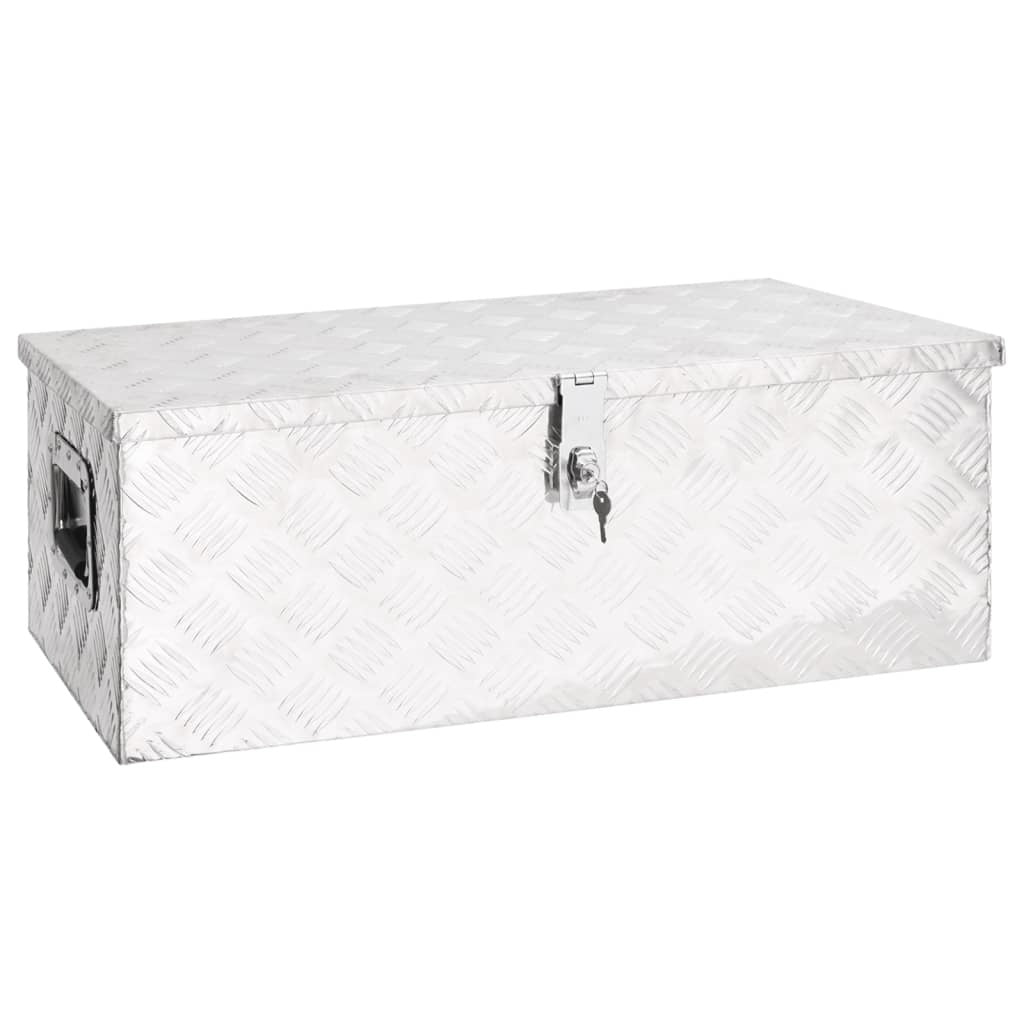 Storage Box Silver 31.5"x15.4"x11.8" Aluminum