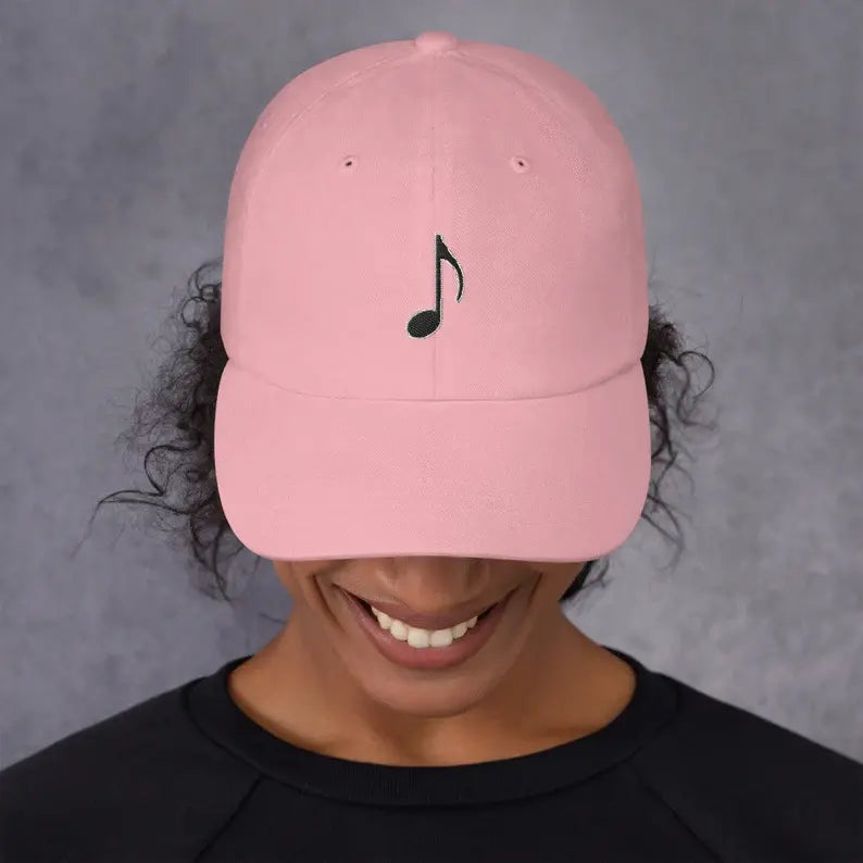 Music Note Hat - Music Hat - Music Lovers Hat - Eighth Note Hat