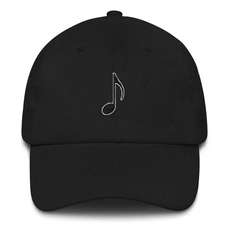 Music Note Hat - Music Hat - Music Lovers Hat - Eighth Note Hat