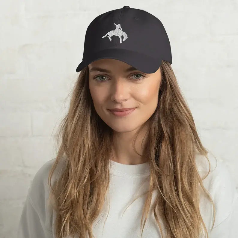 Rodeo Hat - Bronco Hat - Bucking Bronco Hat - Cowboy Cap