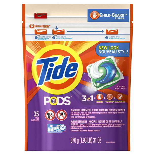 Tide PODS Spring Meadow Scent HE Turbo Liquid Detergent Pacs;  35 count