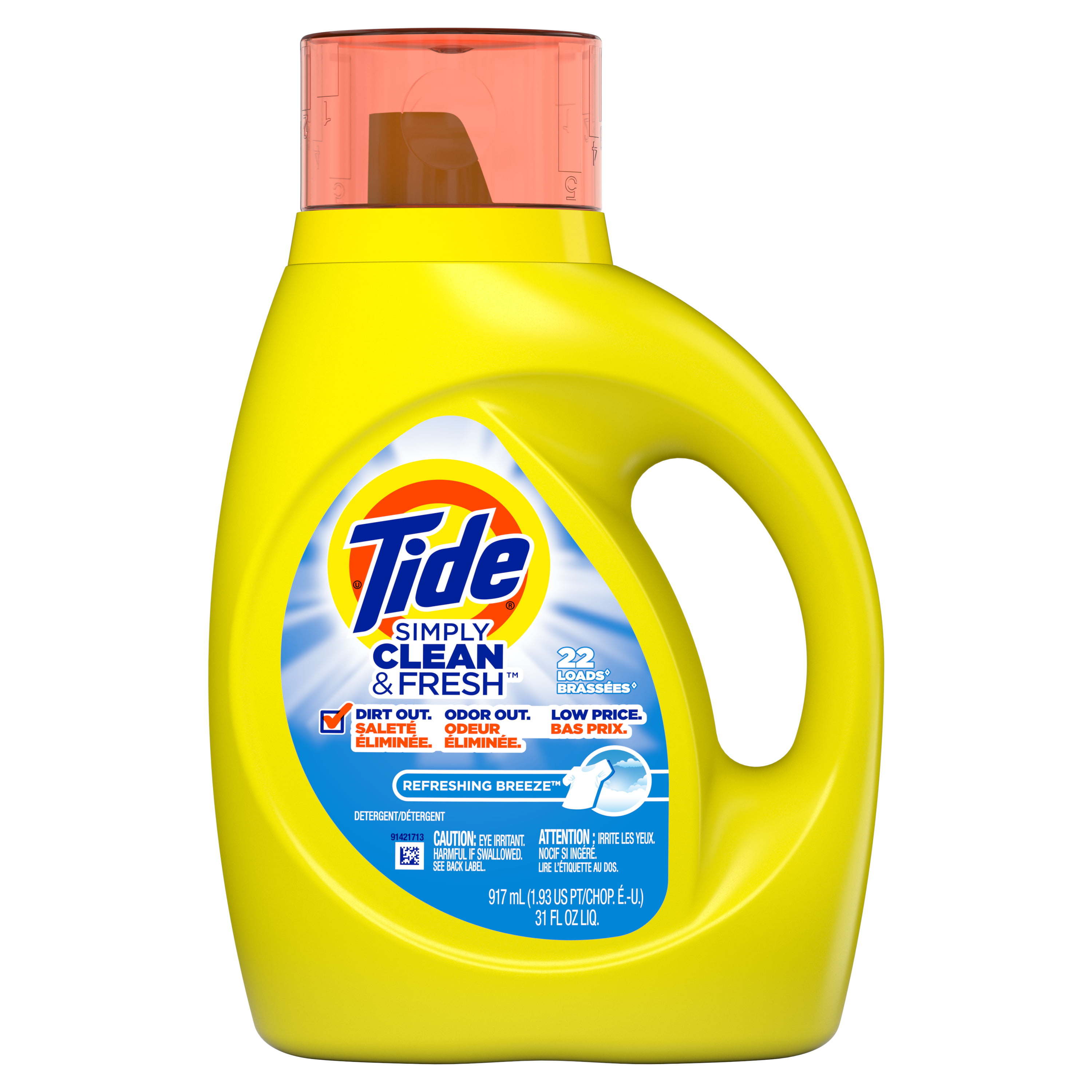 Tide Simply Refreshing Breeze Liquid Laundry Detergent;  31 fl oz 22 Loads