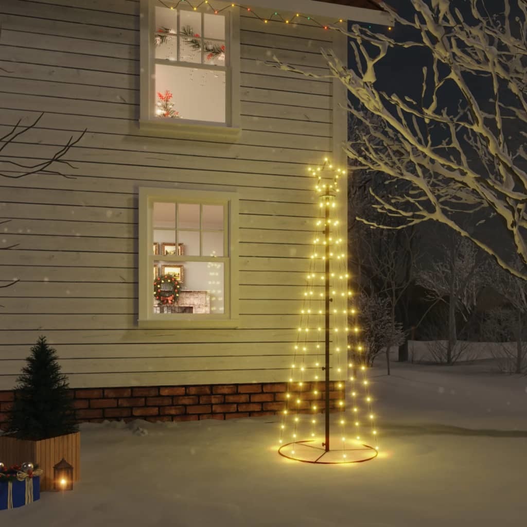 Christmas Cone Tree Warm White 108 LEDs 2x6 ft