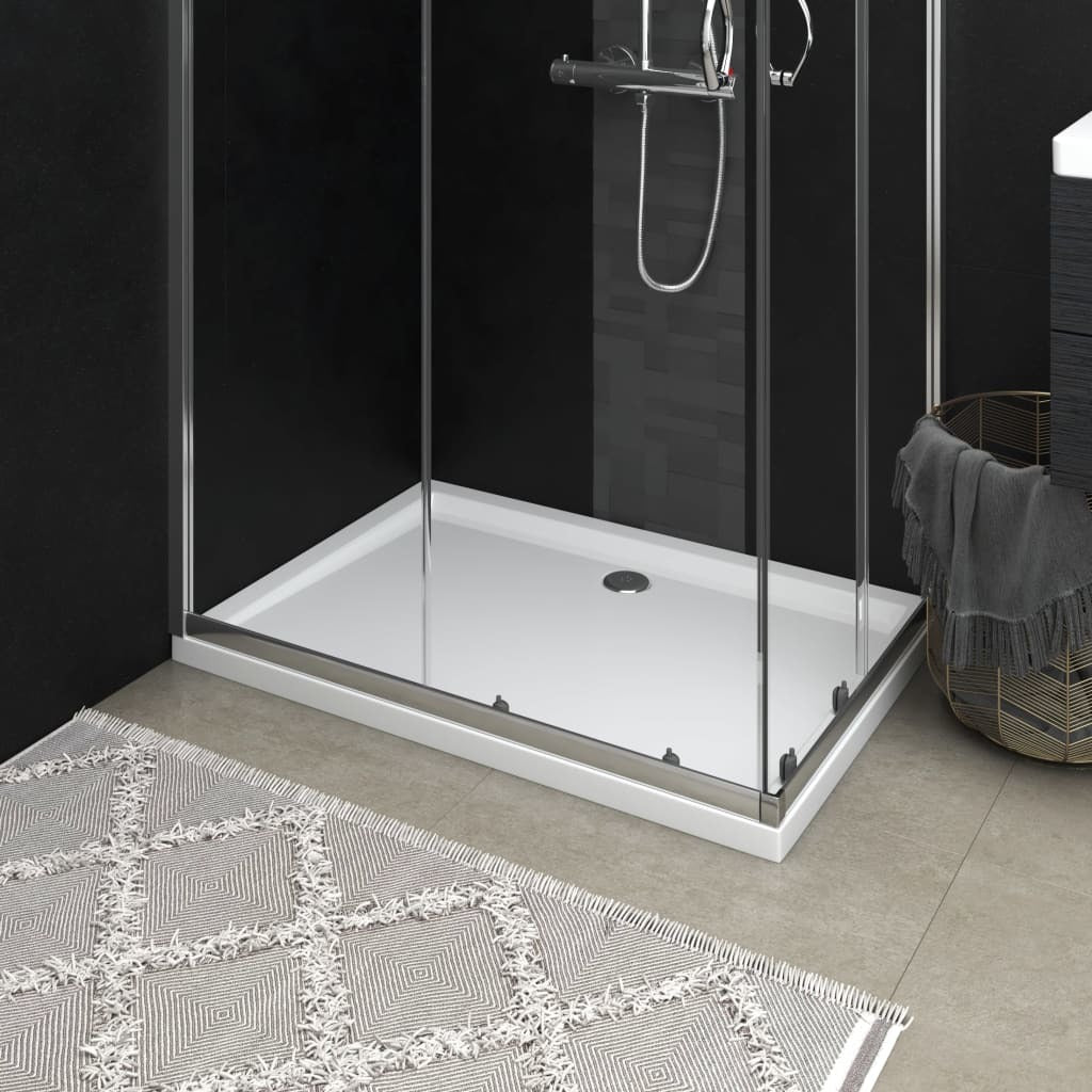 Rectangular ABS Shower Base Tray White 31.5"x43.3"