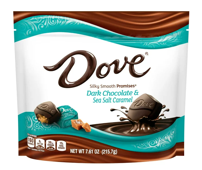 Dove Promises Sea Salt and Caramel Dark Chocolate Candy - 7.61 oz Bag