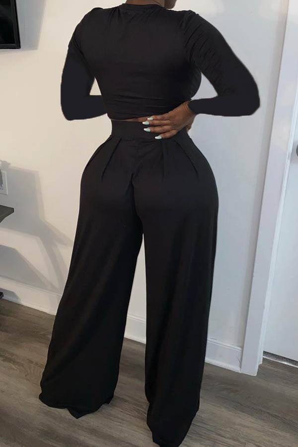 SETS WIDE TWO PIECE HIGH-WAIST PANTS