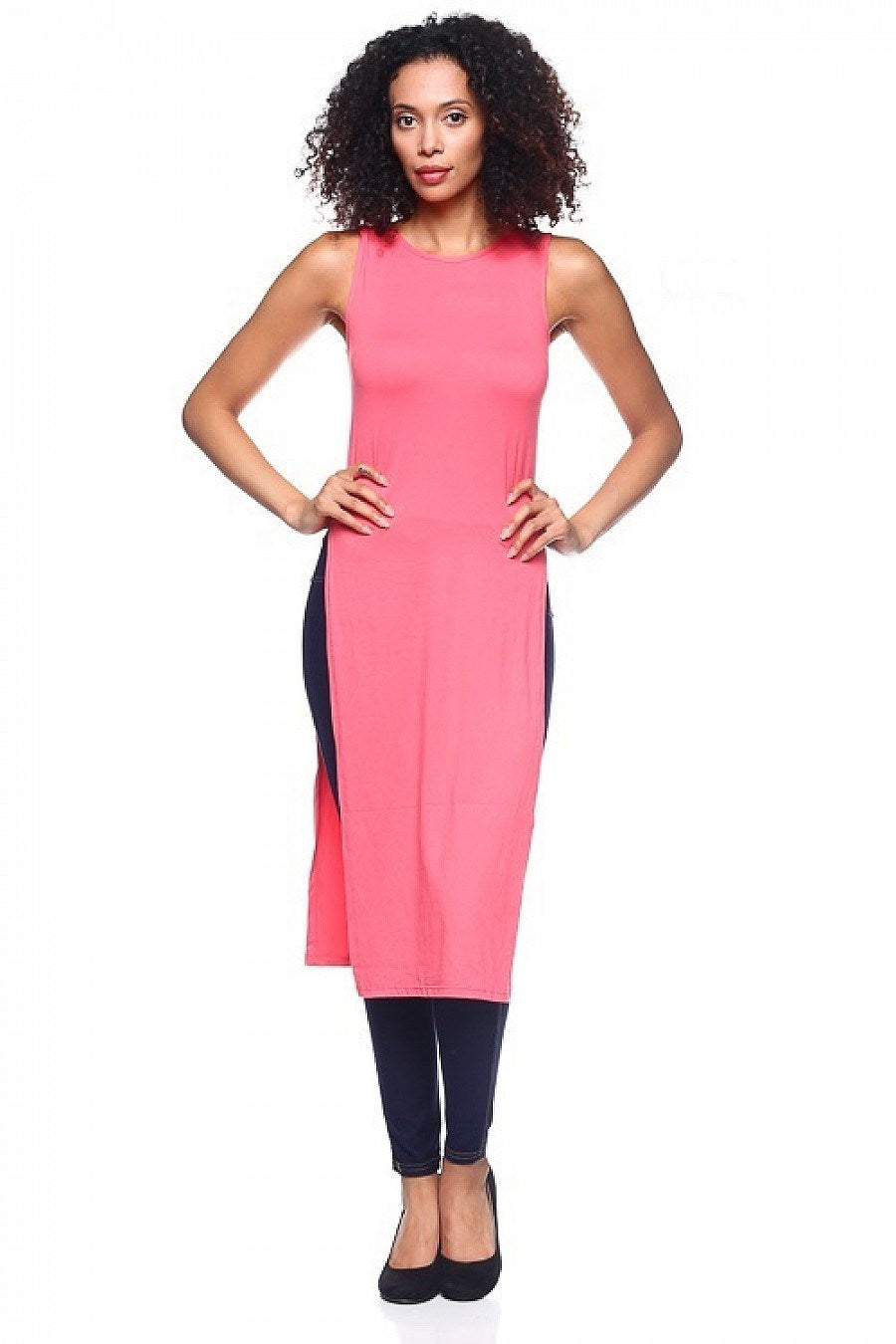 High Slit Tank Dress