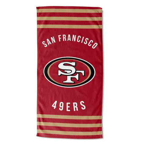 49ers OFFICIAL "Stripe" Beach Towel