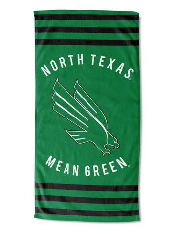 NorthTexas OFFICIAL Collegiate "Stripes" Beach Towel