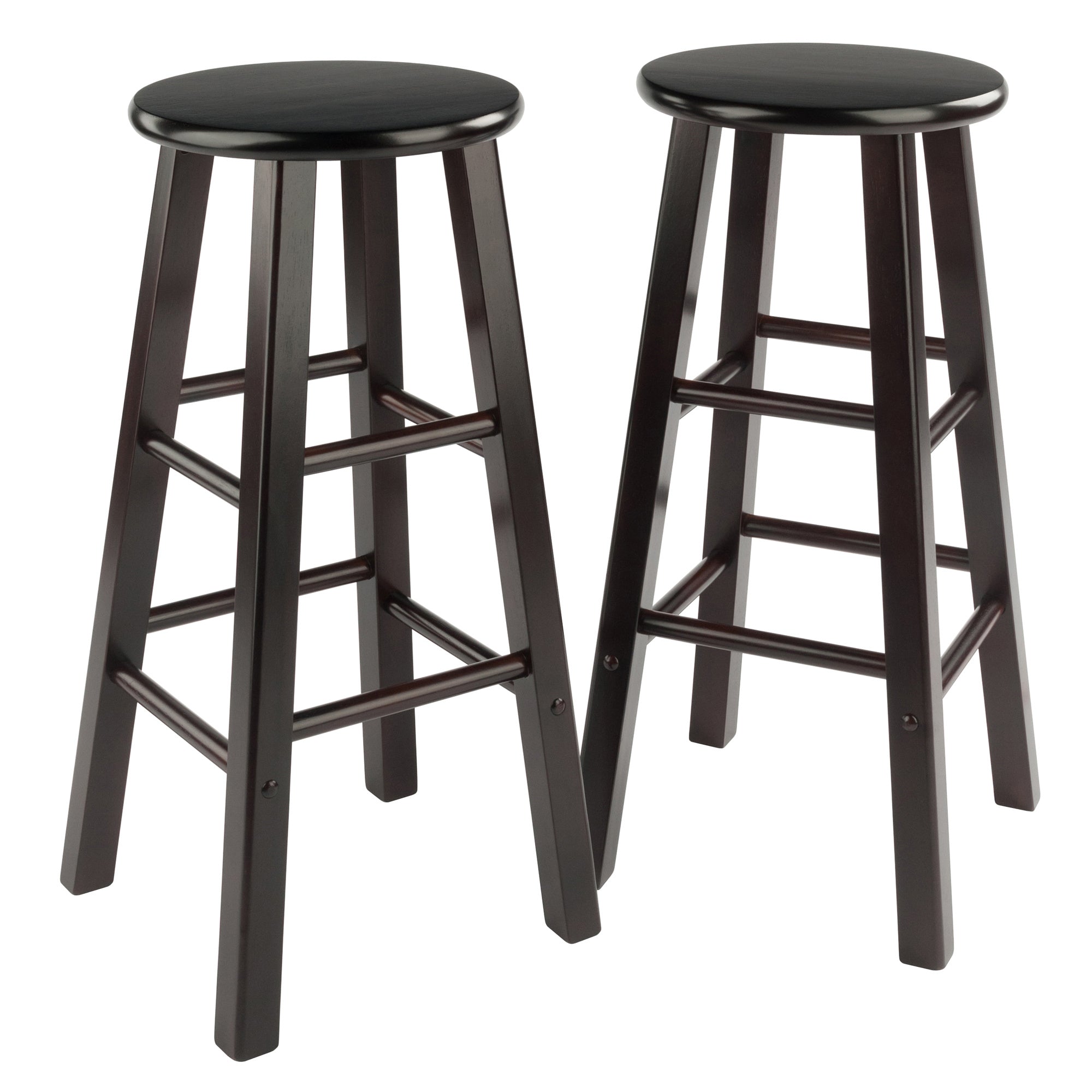 Element Bar Stools; 2-Pc Set; Espresso