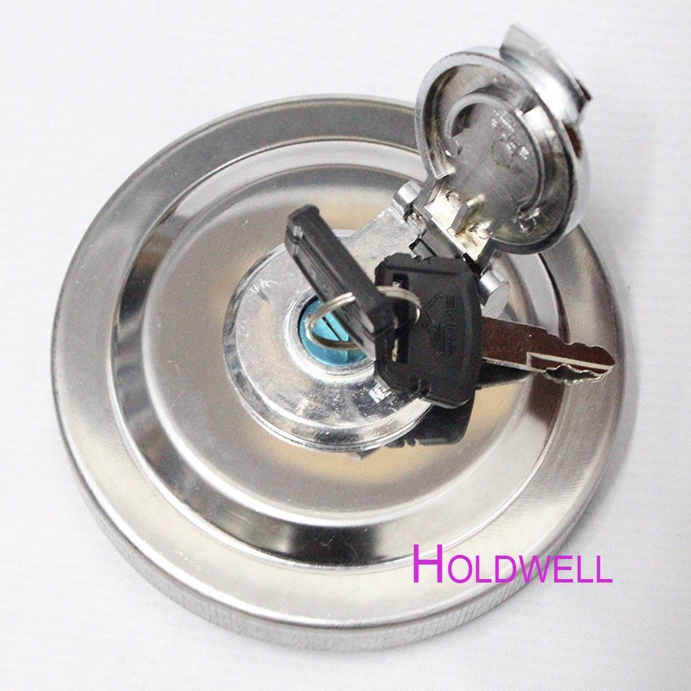 Holdwell Lockable Fuel Tank Cap W/2 Keys 4361638 AT321249 Compatible with Hitachi EX120 EX200 JD Excavator 70D 75D 85D 120D 135D 200LC 330L 495D