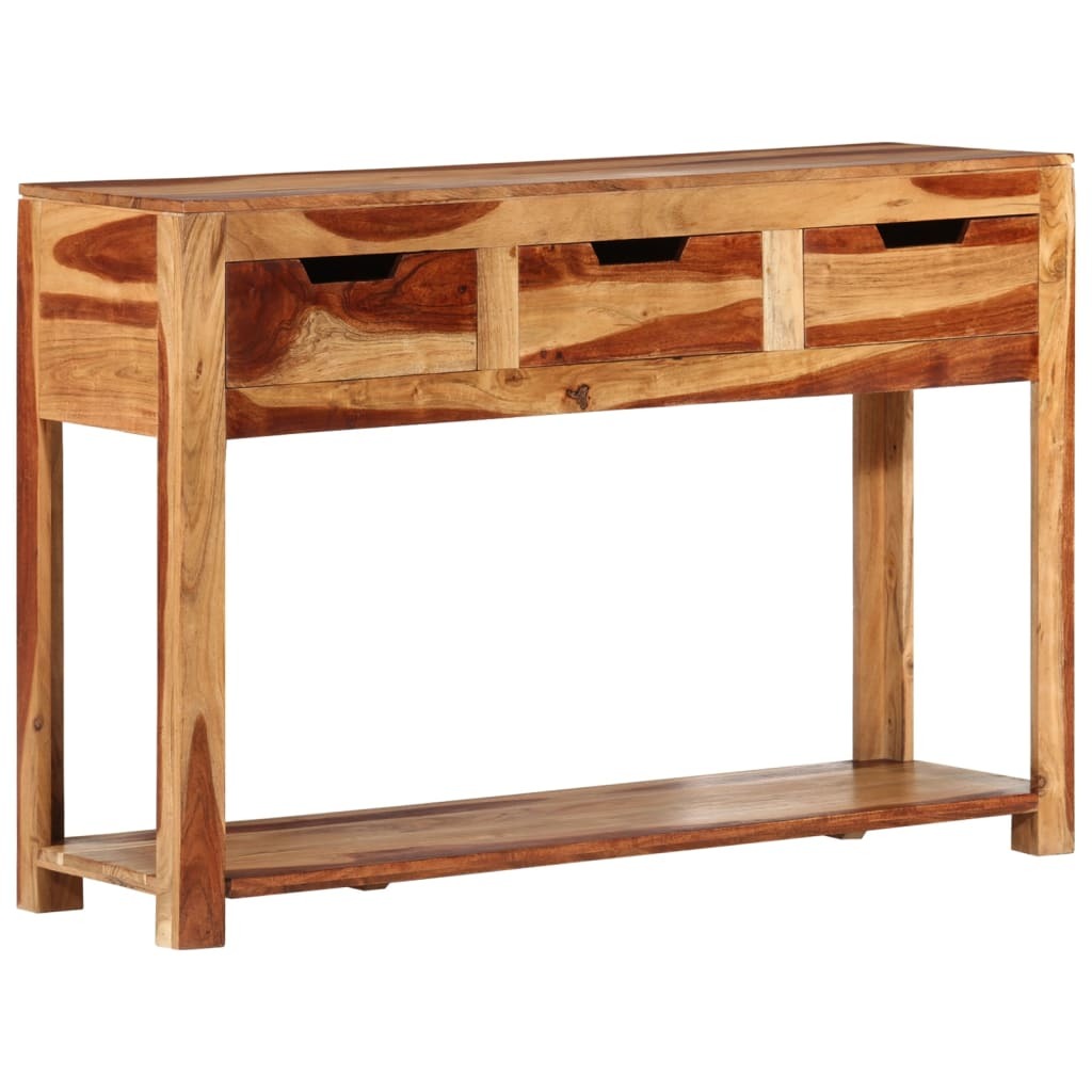 Console Table 43.3"x13.8"x29.5" Solid Wood Acacia