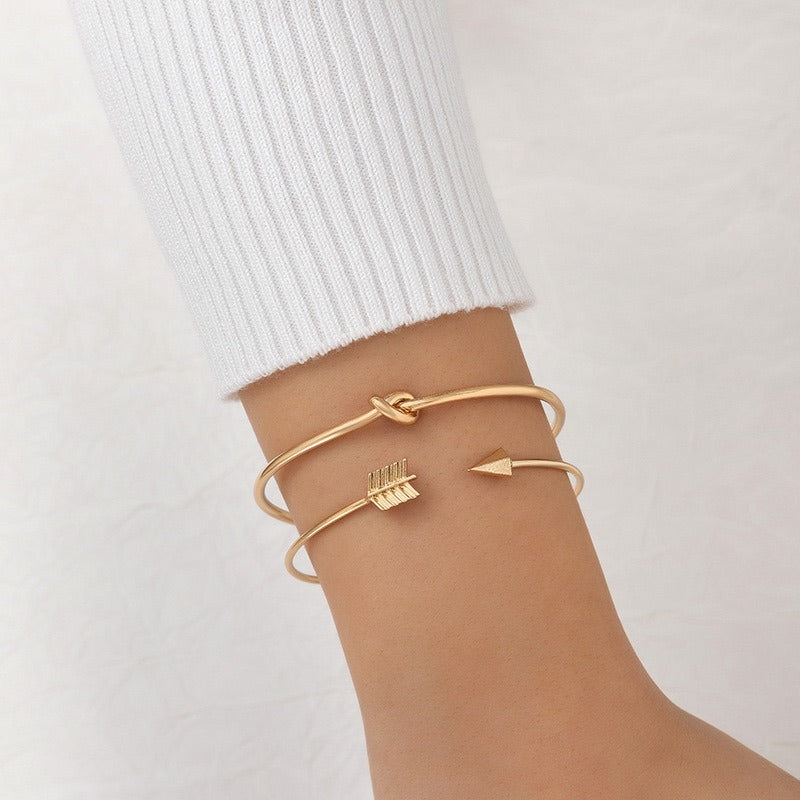 Women's Vintage Cuff Arrow Knotted Bracelet