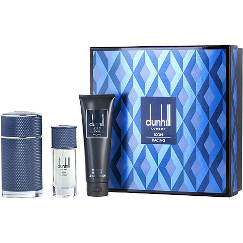DUNHILL ICON RACING BLUE by Alfred Dunhill EAU DE PARFUM SPRAY 3.4 OZ & EAU DE PARFUM SPRAY 1 OZ & SHOWER GEL 3 OZ