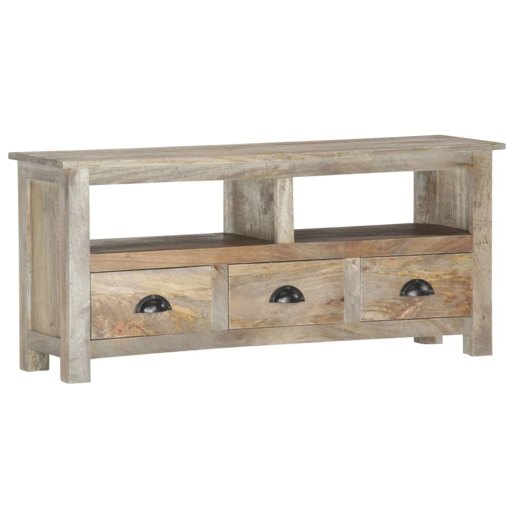 TV Stand 43.3"x11.8"x19.7" Solid Wood Mango