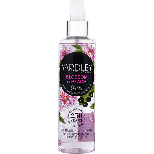 YARDLEY by Yardley CHERRY BLOSSOM & PEACH FRAGRANCE MIST 6.7 OZ