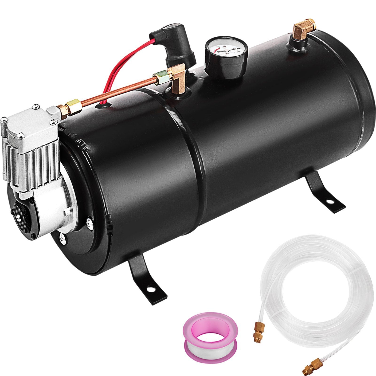 VEVOR Air Horn Compressor Tank Pump 3 Liters Tank Air Compressorfor 120PSI 12V Portable Air Compressor Pump For Truck Pickup On Board