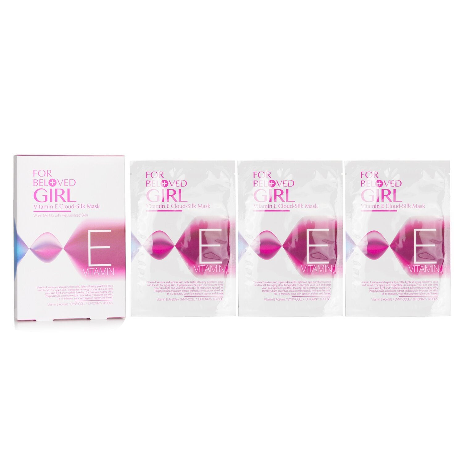 FOR BELOVED ONE - For Beloved Girl Vitamin E Cloud-Silk Mask 389558 3sheets