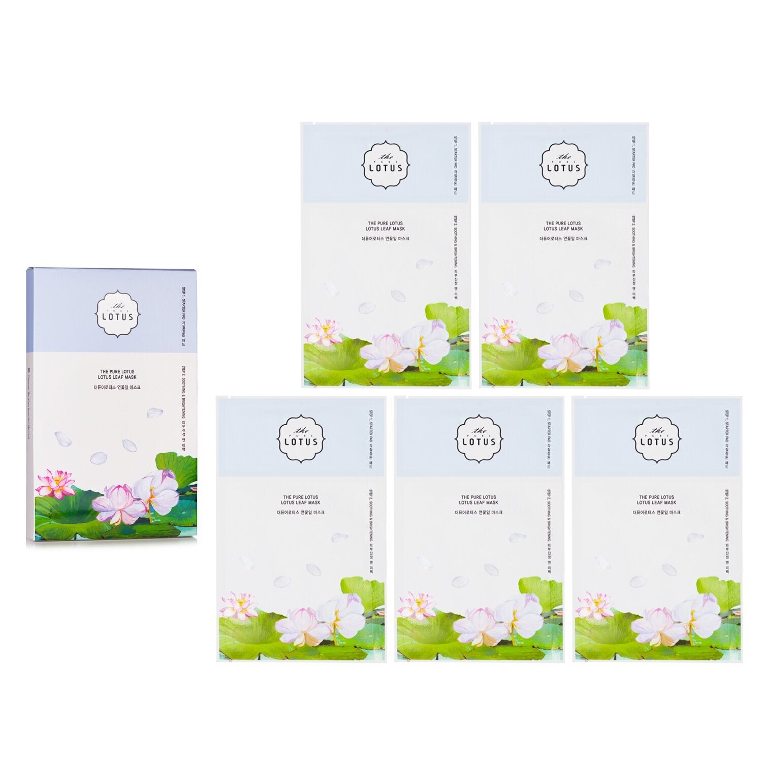 THE PURE LOTUS - Lotus Leaf Mask - Soothing & Brightening 952611 5pcs