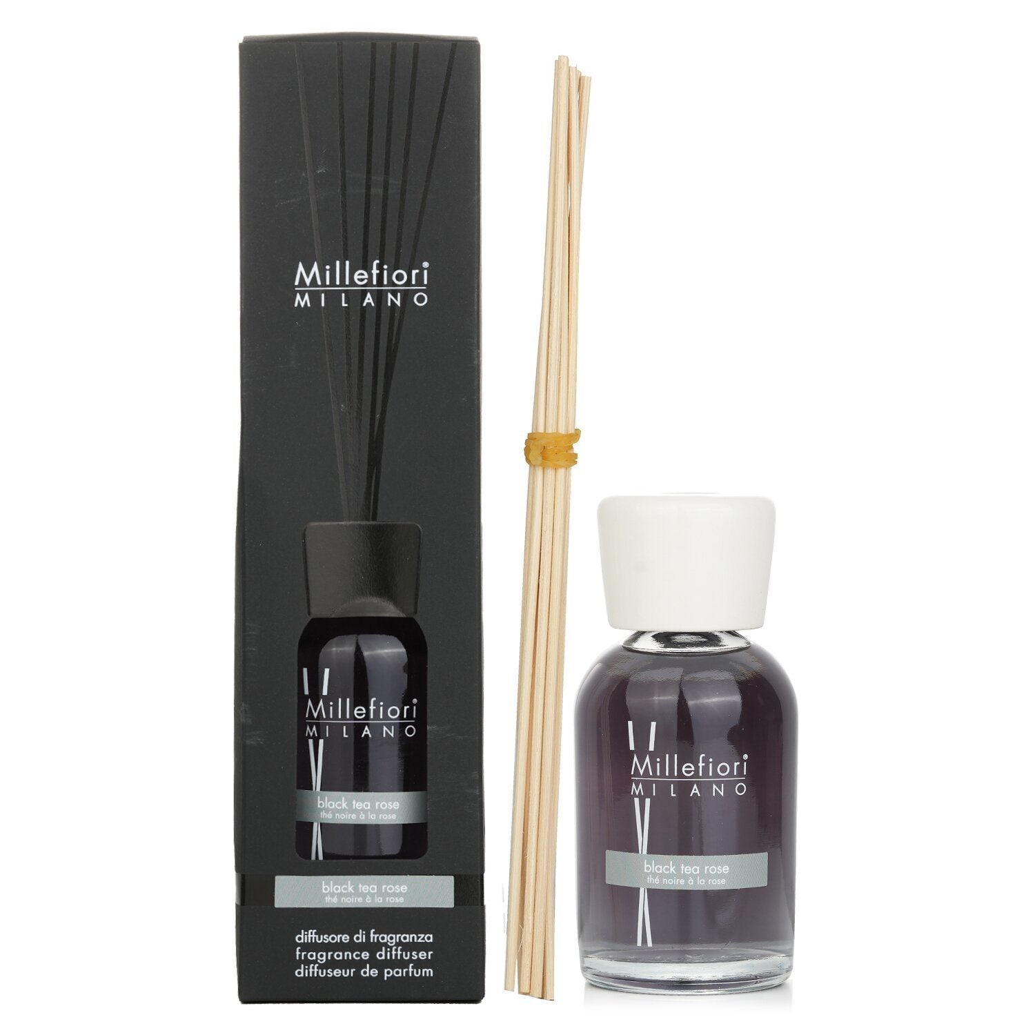 MILLEFIORI - Natural Fragrance Diffuser - Black Tea Rose 692586 250ml/8.45oz