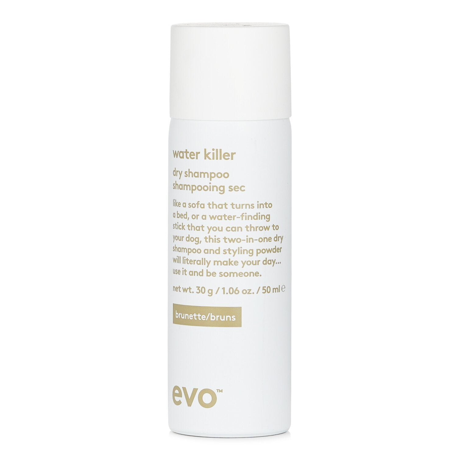 EVO - (Aerosol) Water Killer Dry Shampoo - # Brunette 563017 50ml/1.06oz/30g