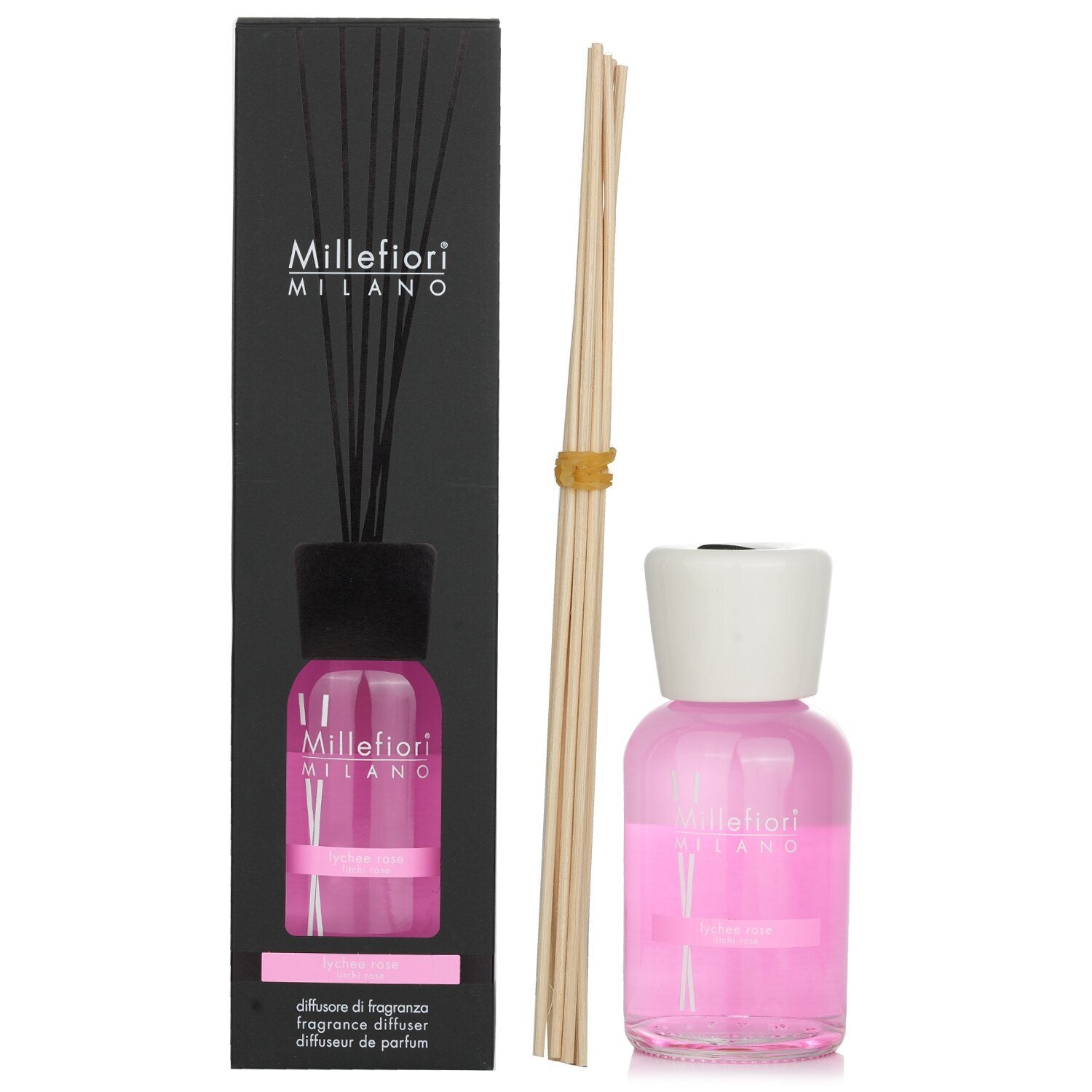 MILLEFIORI - Natural Fragrance Diffuser -  Lychee Rose 699141 500ml/16.9oz