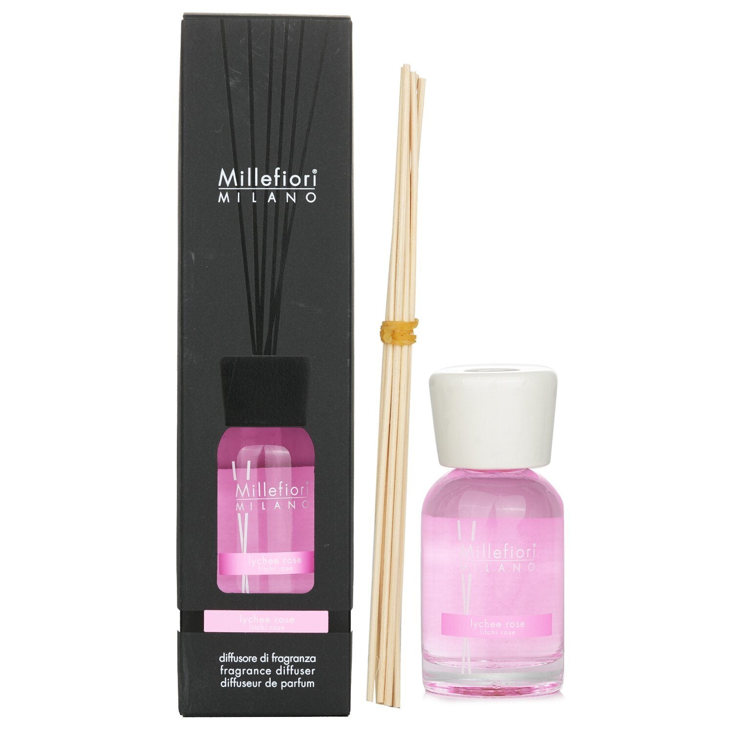 MILLEFIORI - Natural Fragrance Diffuser -  Lychee Rose 699332 100ml/3.38oz