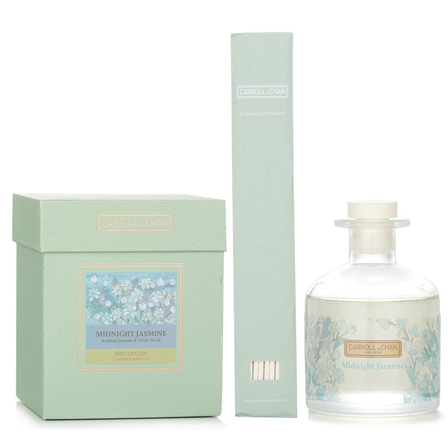 CARROLL & CHAN - Reed Diffuser - # Midnight Jasmine (Arabian Jasmine & White Musk) 014813 200ml/6.76oz