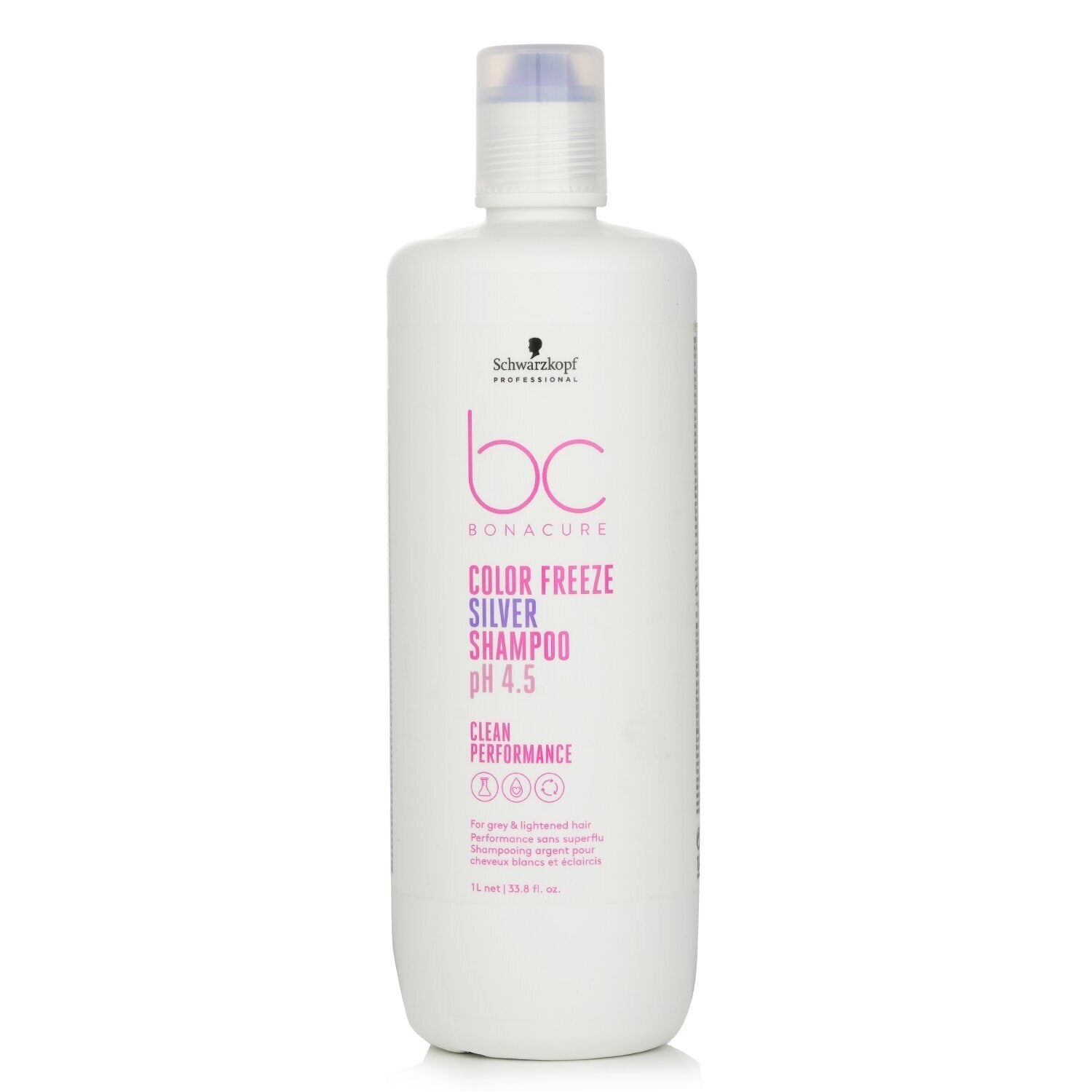 SCHWARZKOPF - BC Bonacure pH 4.5 Color Freeze Silver Shampoo (For Grey & Lightened Hair) 722857 1000ml/33.8oz