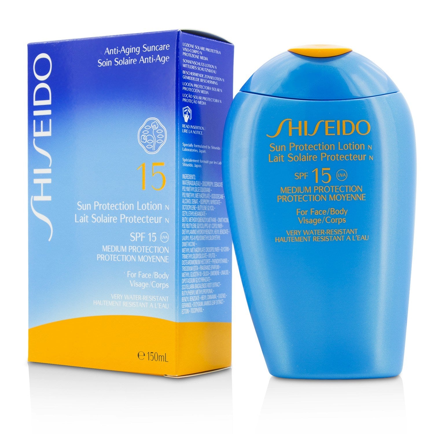 SHISEIDO - Sun Protection Lotion N SPF 15 (For Face & Body) 12606 150ml/5oz