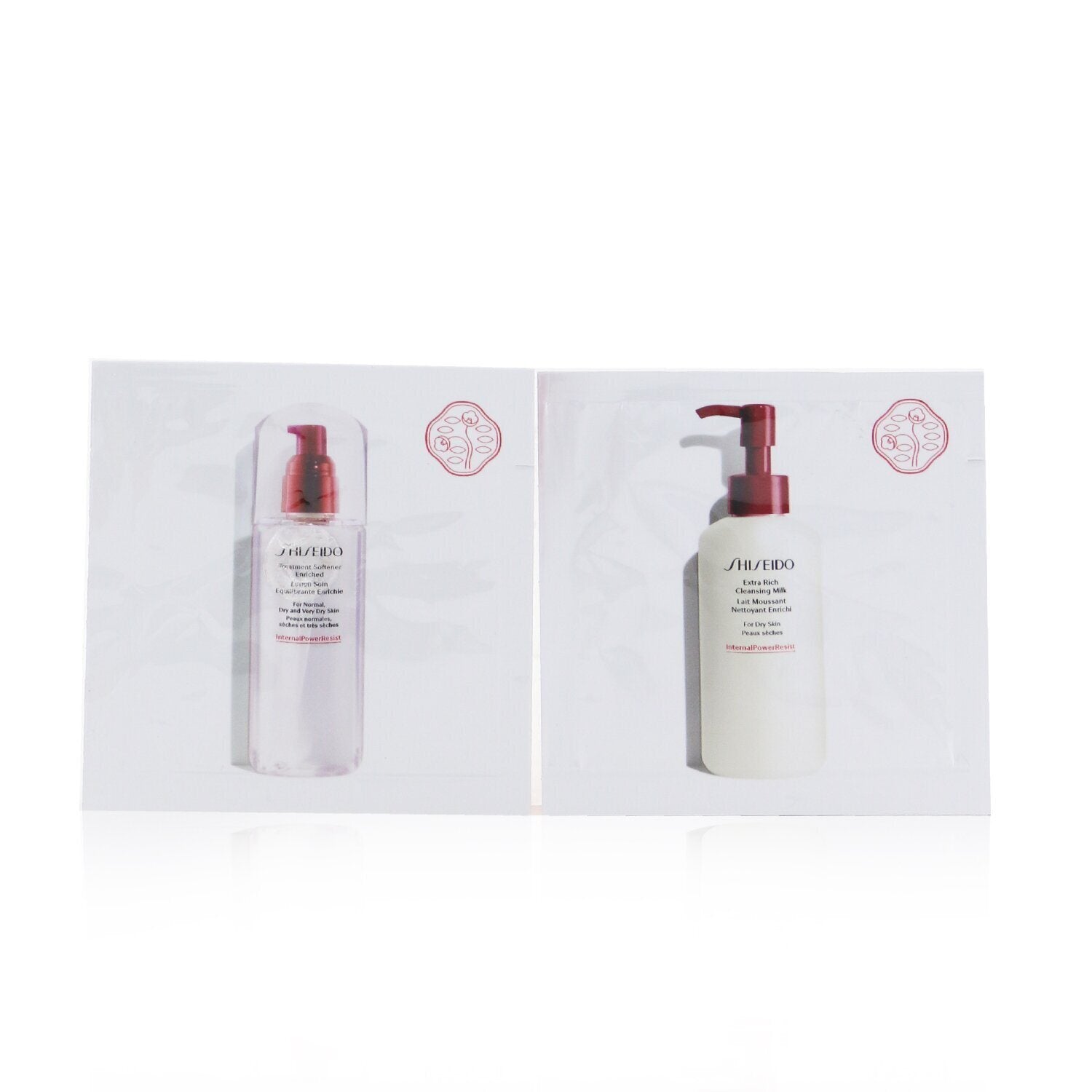 SHISEIDO - InternalPowerResist Extra Rich Cleansing Milk 1ml + Treatment Softener 1.5ml (Miniature)  1ml+1.5ml