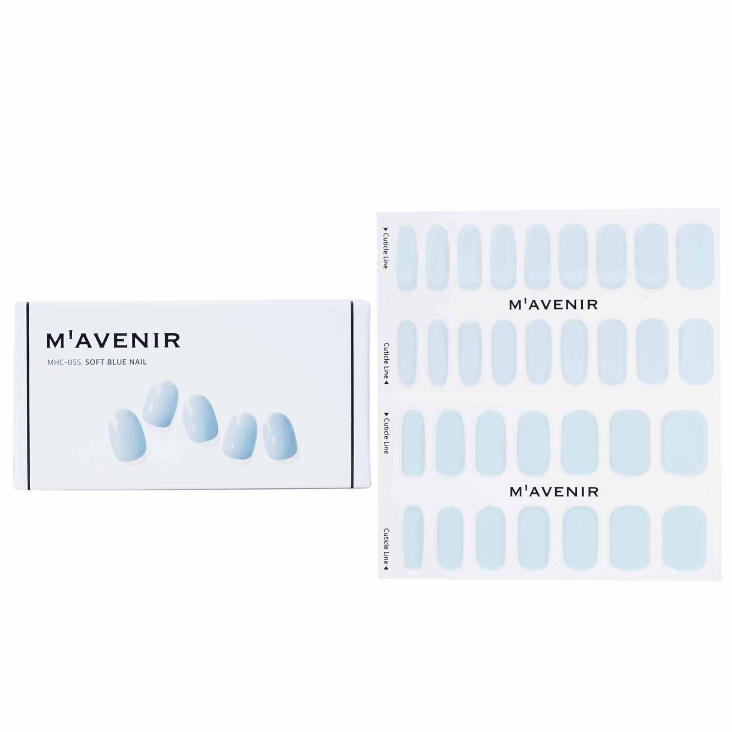 MAVENIR - Nail Sticker (Blue) - # Soft Blue Nail MHC-055 / 022158 32pcs