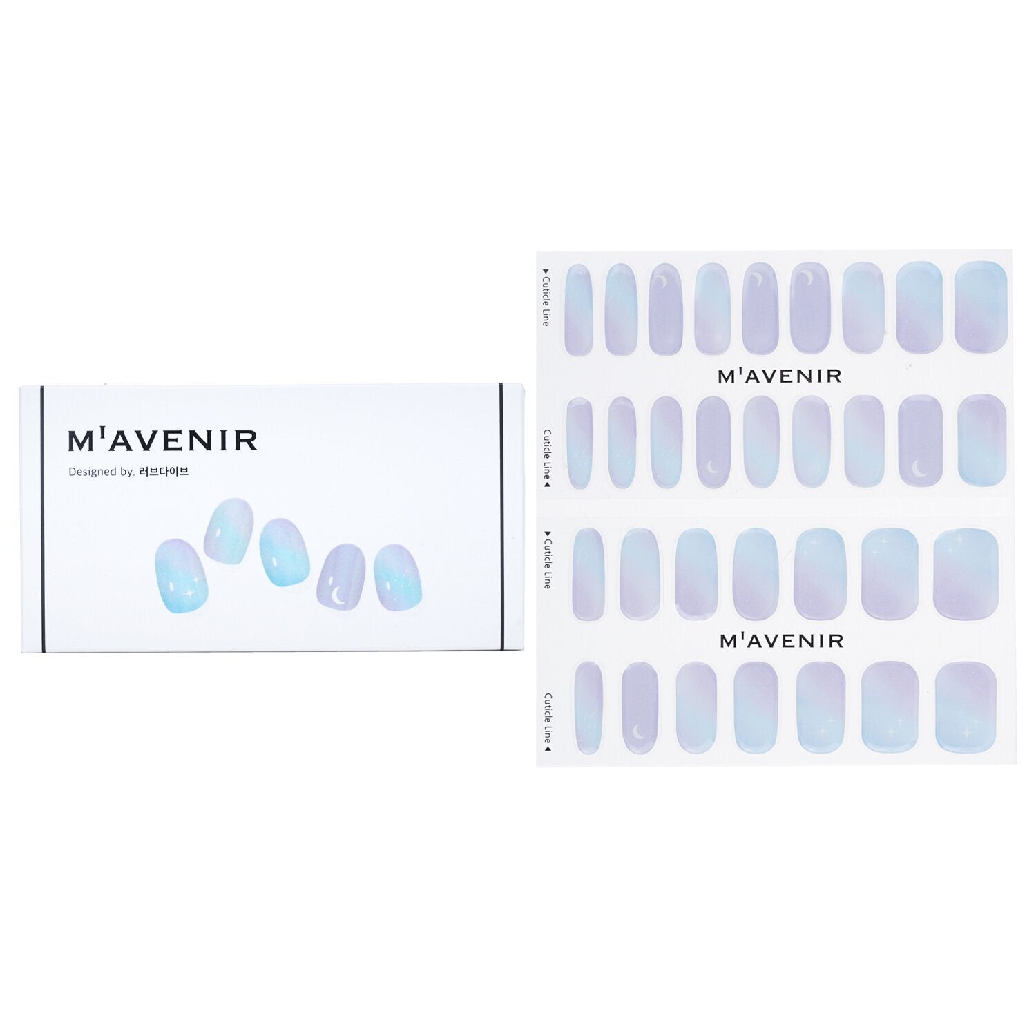 MAVENIR - Nail Sticker (Blue) - # The Sky At Dawn Nail DHA-00565 / 029638 32pcs