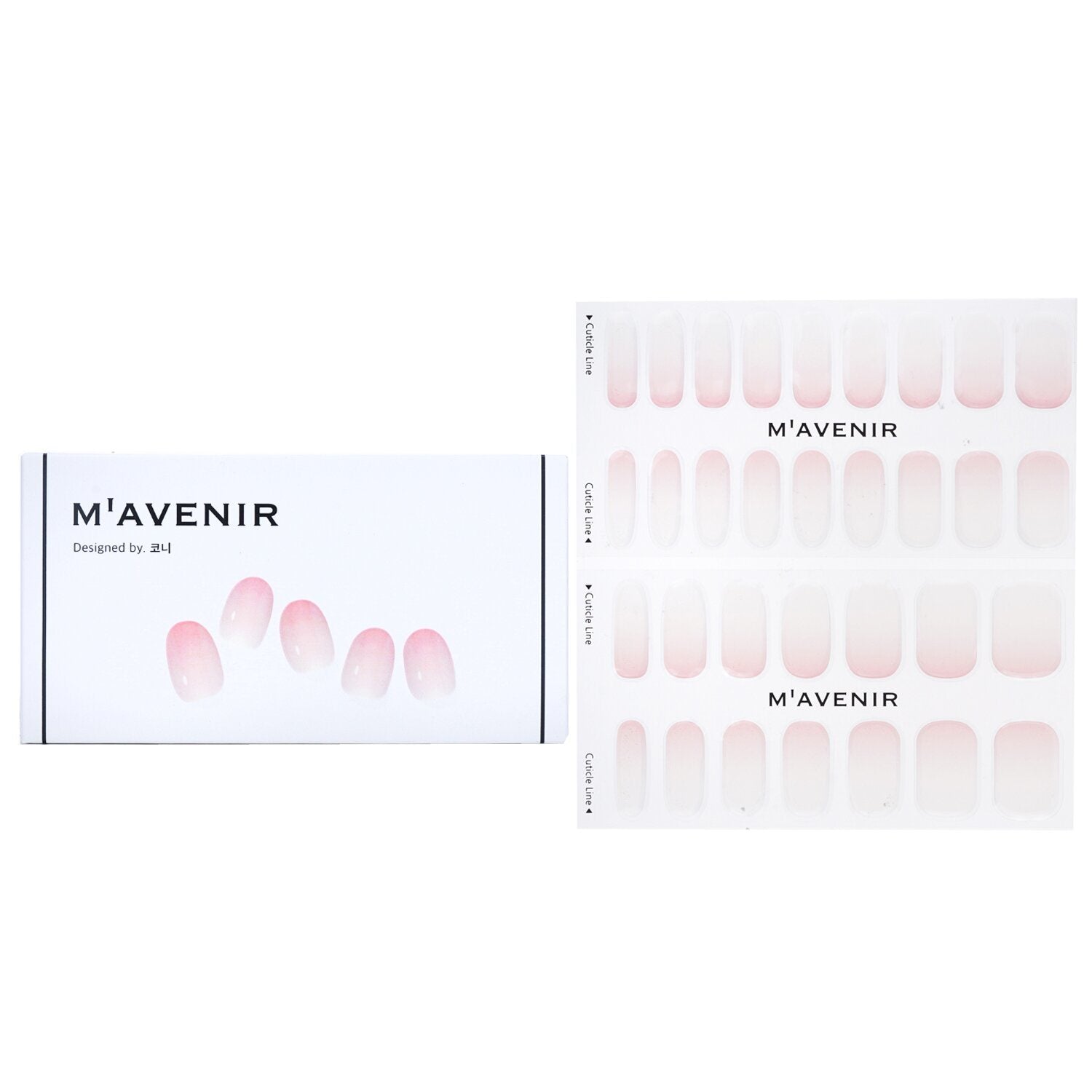 MAVENIR - Nail Sticker (Pink) - # La Vie En Rose Nail DHC-00023 / 023889 32pcs