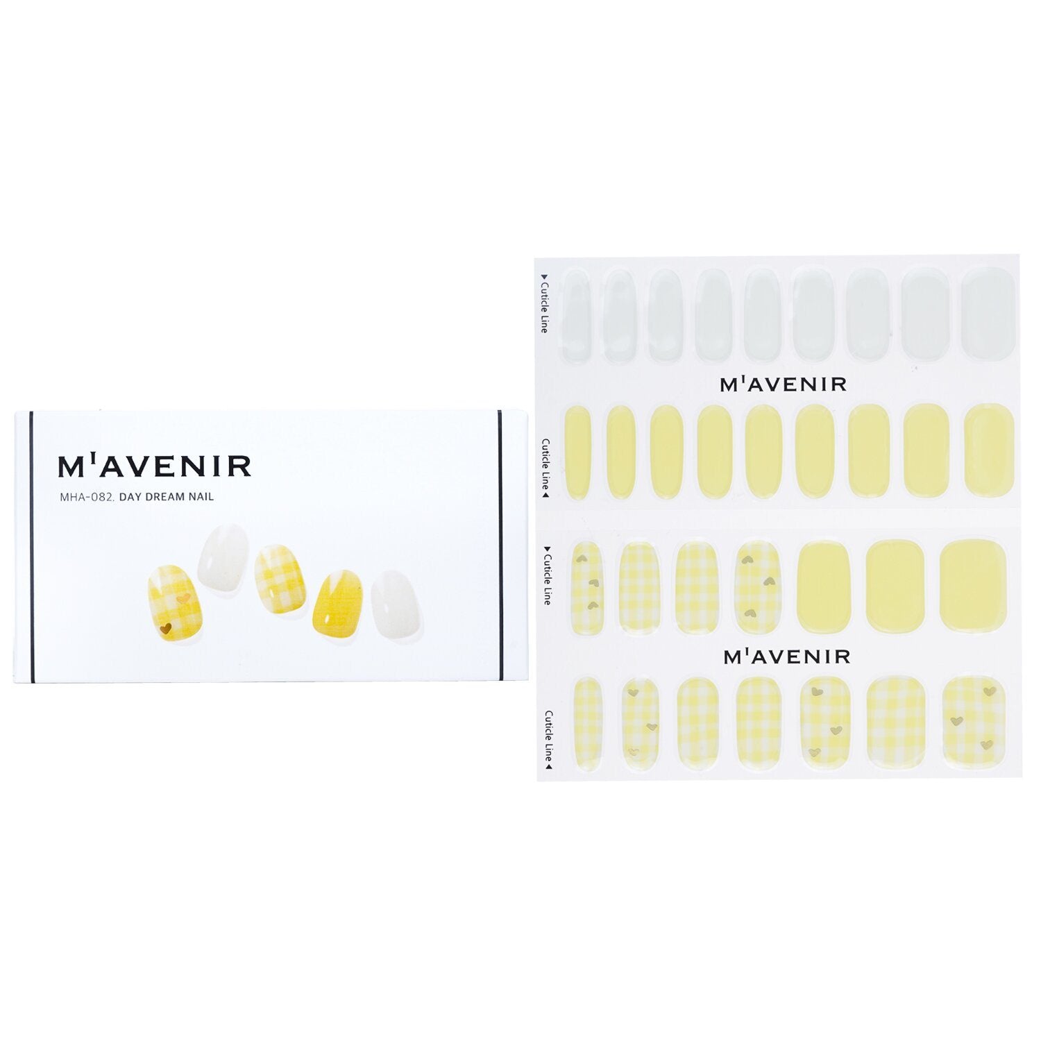 MAVENIR - Nail Sticker (Yellow) - # Day Dream Nail MHA-082 / 022394 32pcs