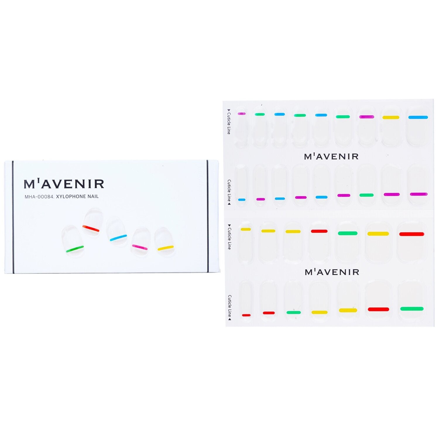 MAVENIR - Nail Sticker (Patterned) - # Xylophone Nail MHA-00084 / 026897 32pcs