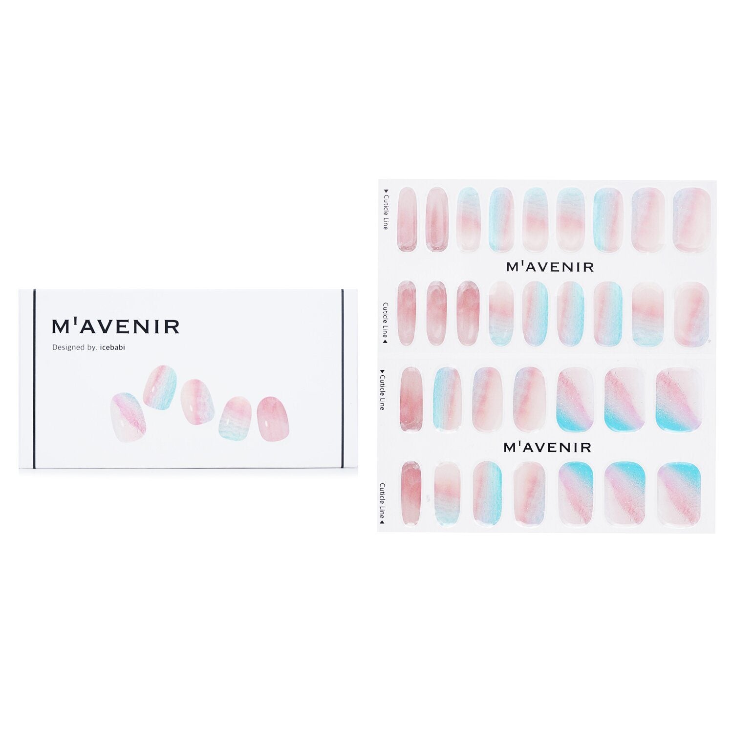 MAVENIR - Nail Sticker (Pink) - # Pink Beach Nail DHA-00237 / 025319 32pcs