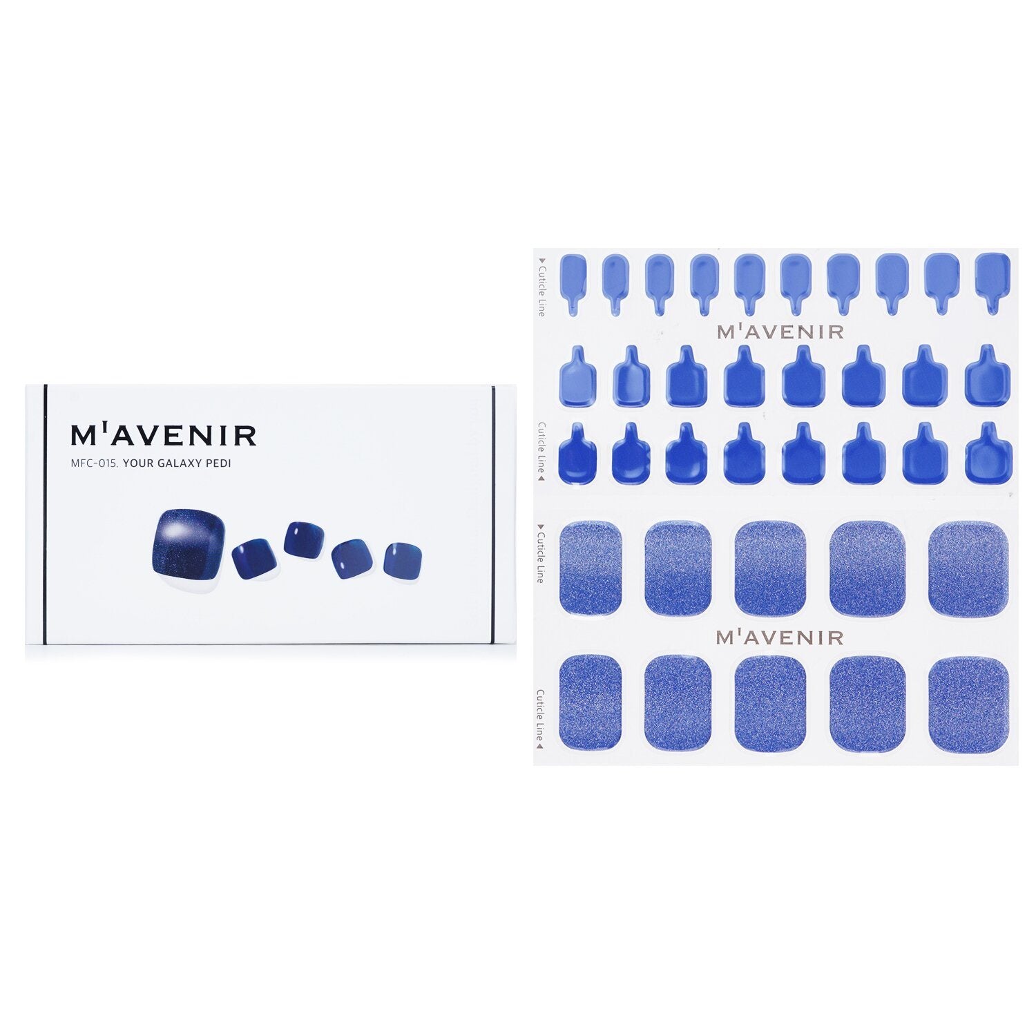 MAVENIR - Nail Sticker (Purple) - # Your Galaxy Pedi MFC-015 / 022493 36pcs