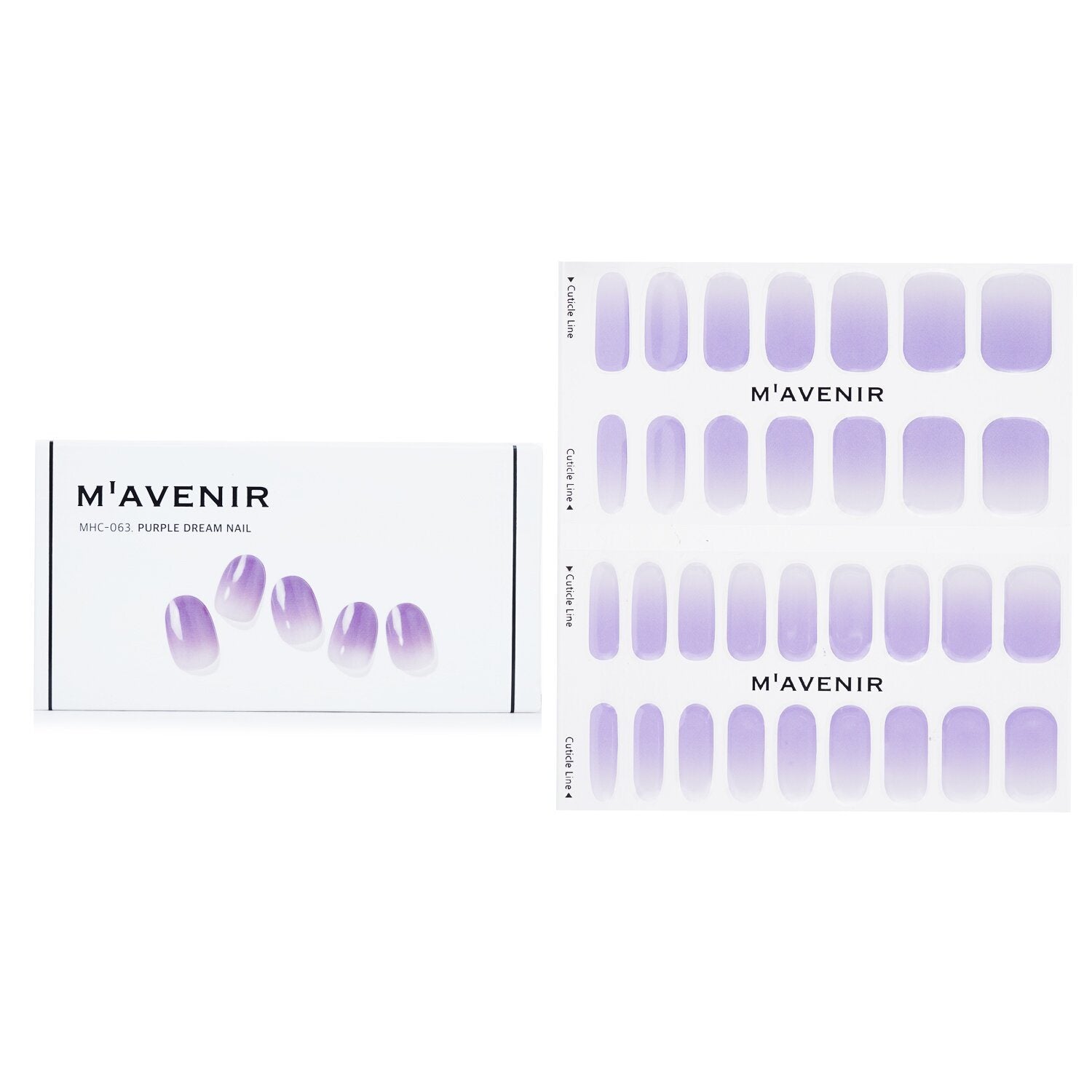 MAVENIR - Nail Sticker (Purple) - # Purple Dream Nail MHC-063 / 022233 32pcs