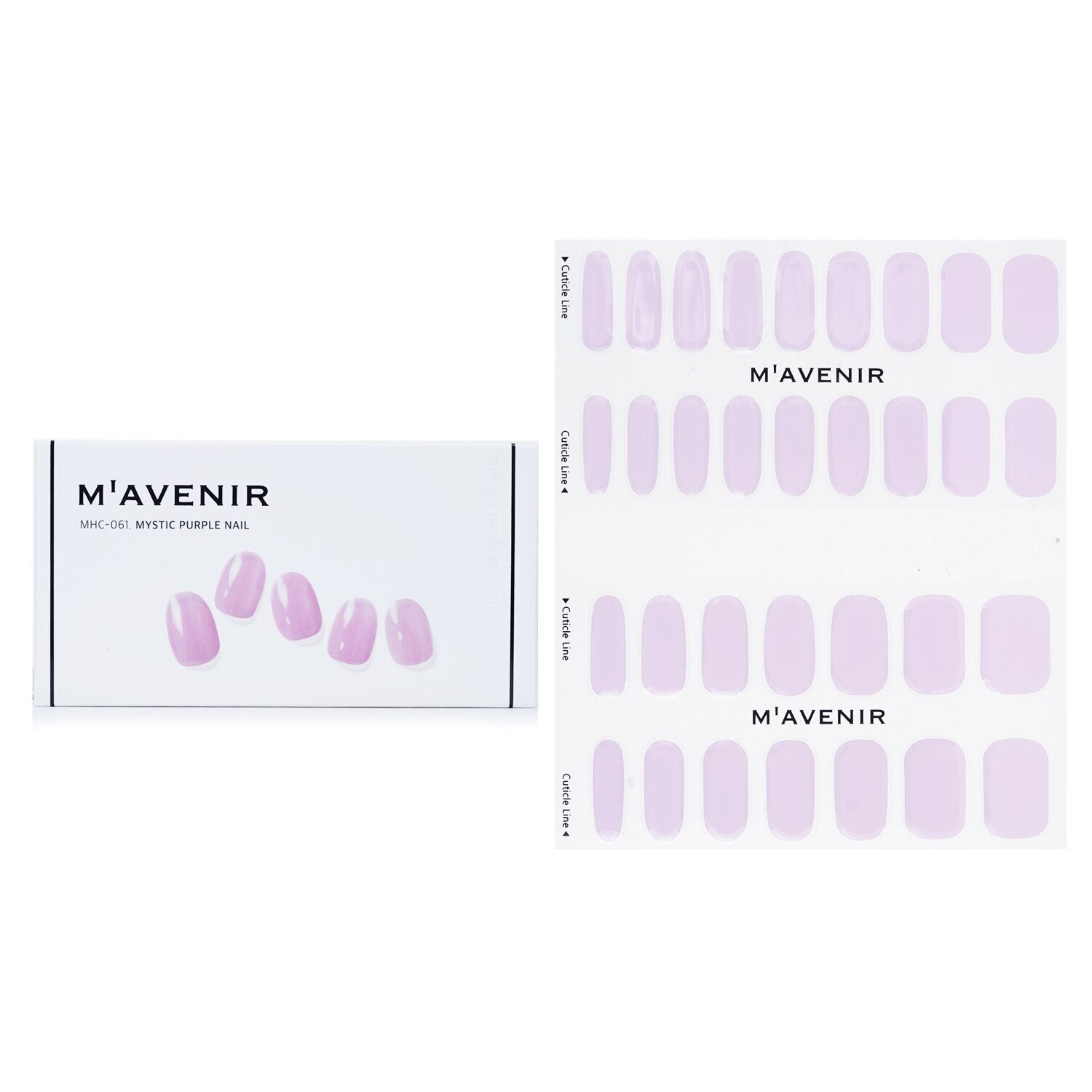 MAVENIR - Nail Sticker (Purple) - # Mystic Purple Nail MHC-061 / 022219 32pcs