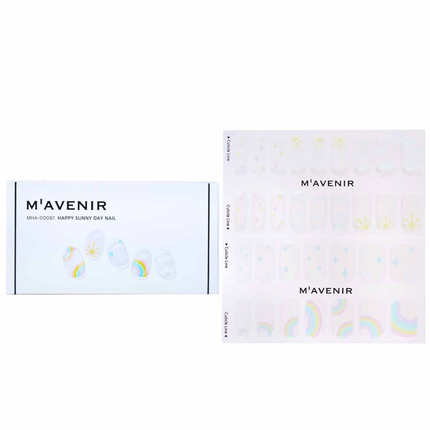 MAVENIR - Nail Sticker (White) - # Happy Sunny Day Nail MHA-00087 / 026927 32pcs