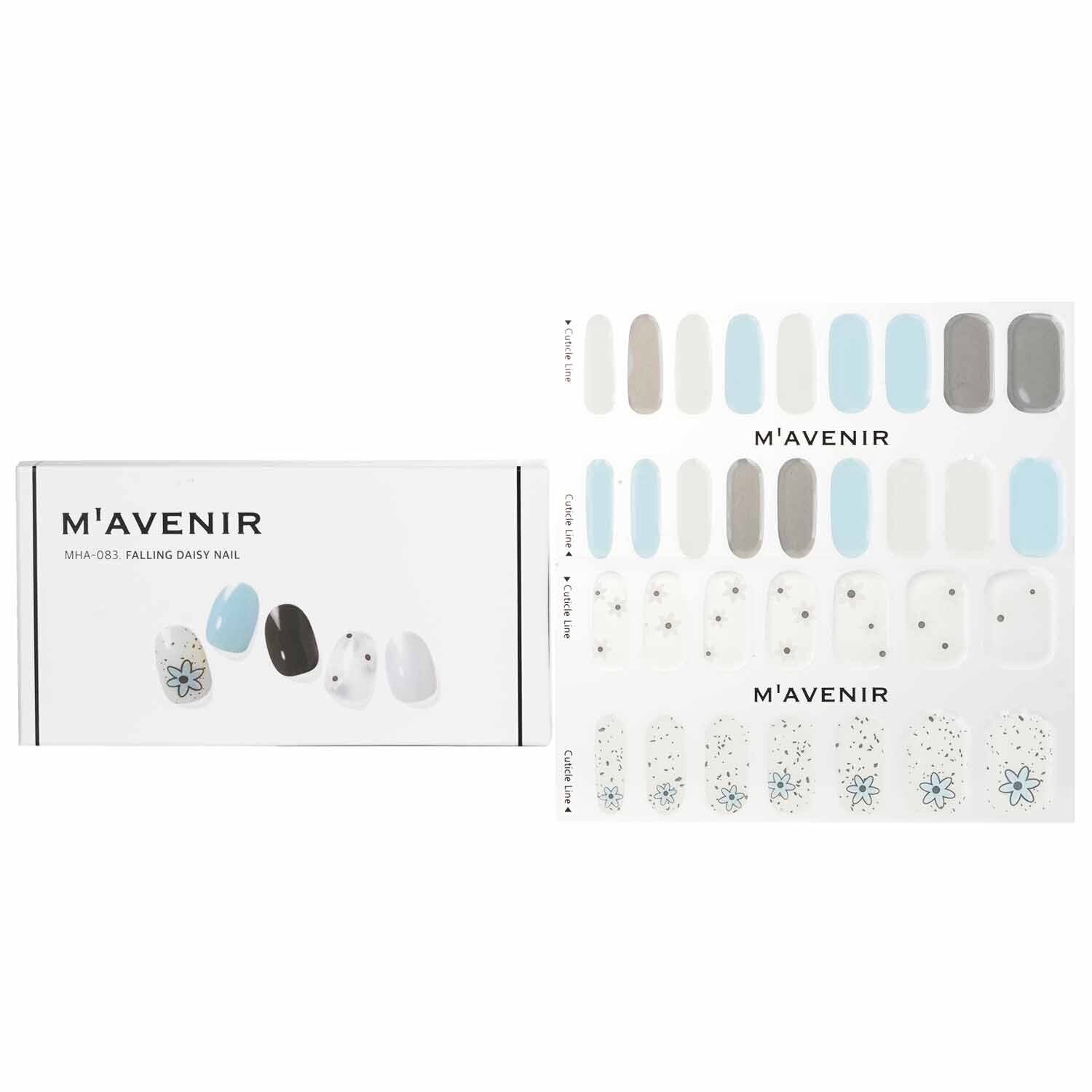 MAVENIR - Nail Sticker (Assorted Colour) - # Falling Daisy Nail MHA-083 / 022400 32pcs