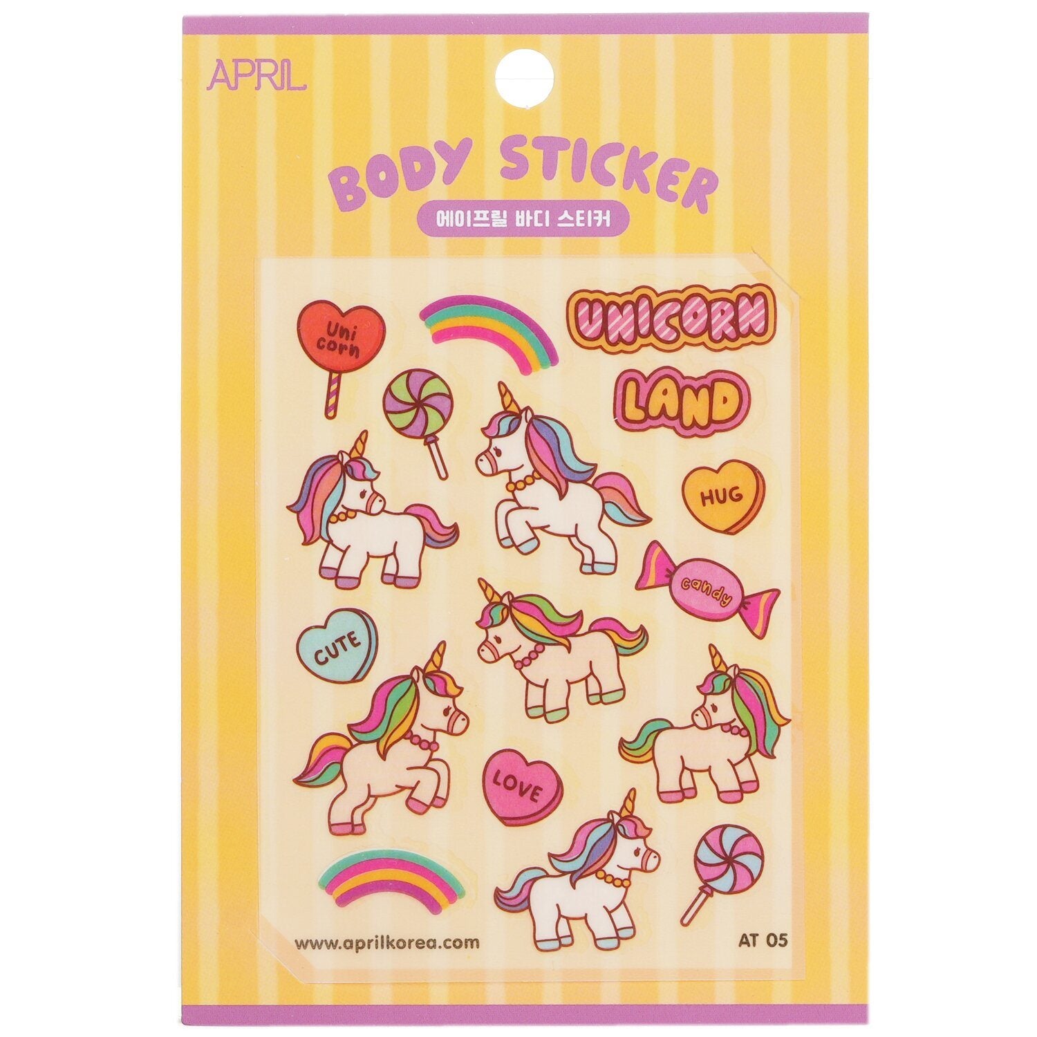 APRIL KOREA - April Body Sticker - # AT 05 042364 1pc