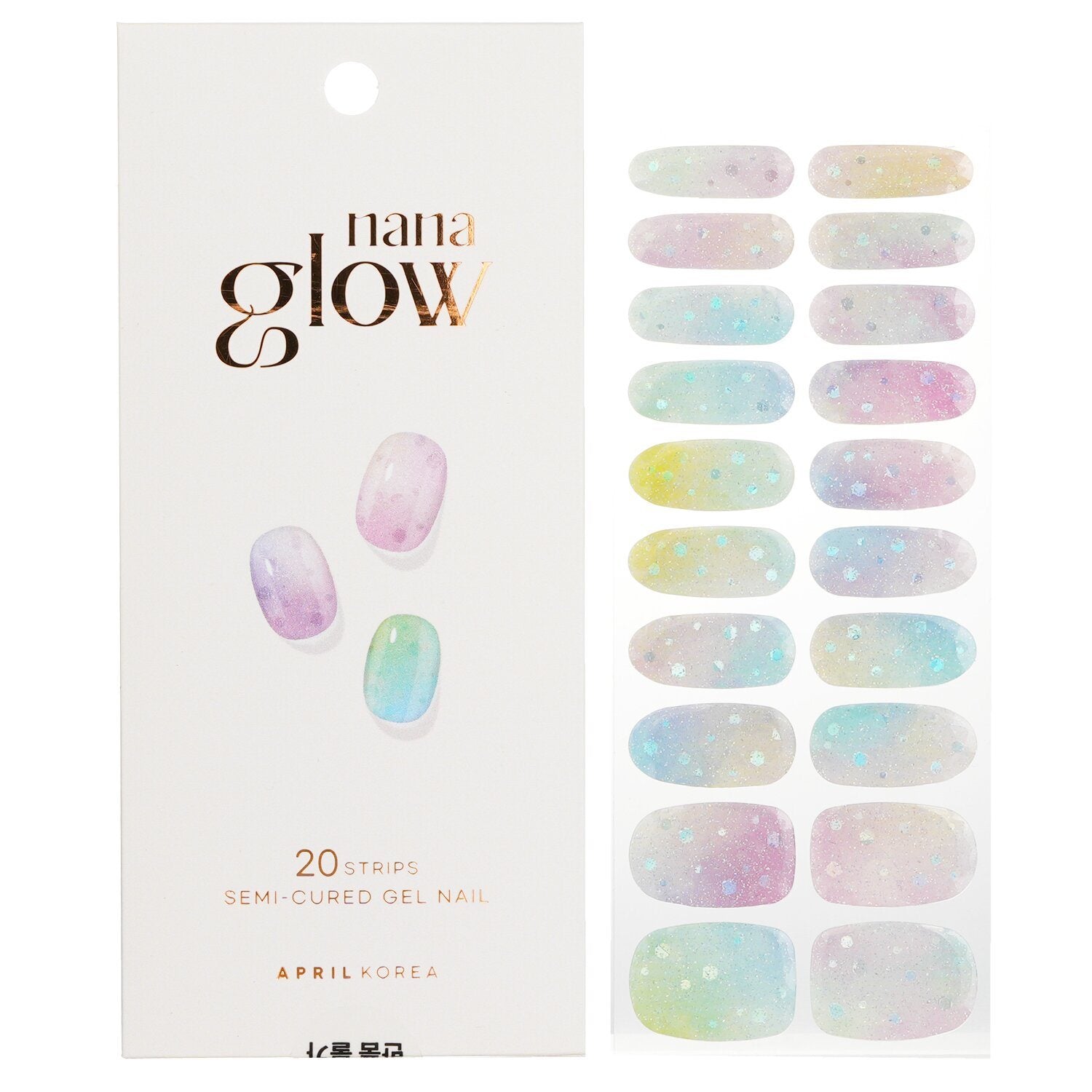 APRIL KOREA - Nanaglow Nail Sticker - # GN05 043095 20pcs