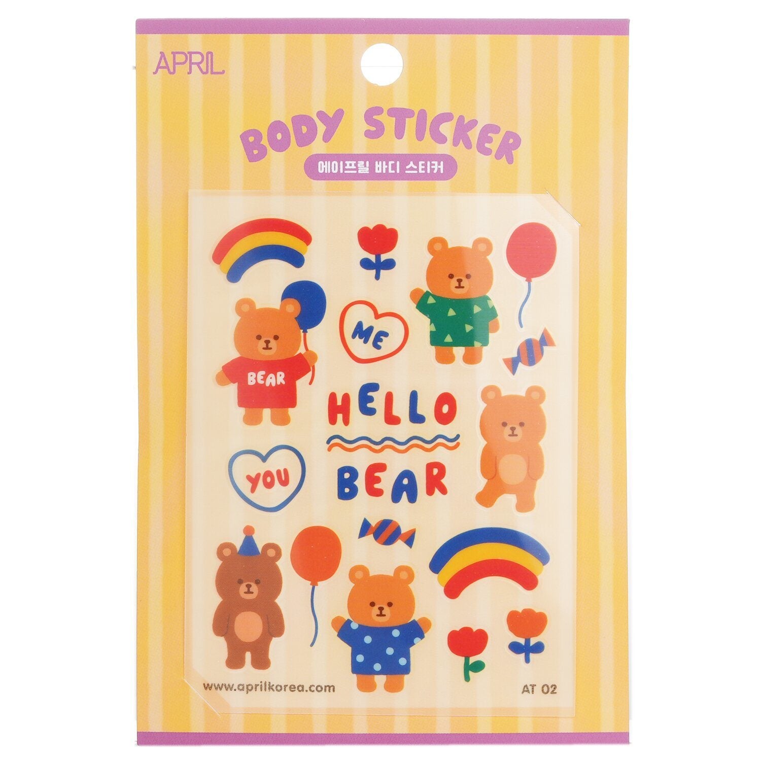 APRIL KOREA - April Body Sticker - # AT 02 042333 1pc